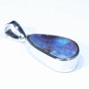 Australian Boulder Opal Silver Pendant with Silver Chain (16mm x 10mm) Code - Y279