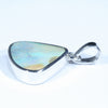 Australian Boulder Opal Silver Pendant with Silver Chain (14mm x 14mm) Code - Y290