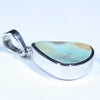 Australian Boulder Opal Silver Pendant with Silver Chain (14mm x 14mm) Code - Y290