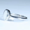 Coober Pedy White Opal Silver Ring - Size 9.75 Code CC11