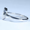 Coober Pedy White Opal Silver Ring - Size 9.75 Code CC11