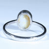 Coober Pedy White Opal Silver Ring - Size 9.75 Code CC11