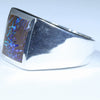 Natural Boulder Opal Matrix Mens Silver Ring - Size 14(Z+3) Code - MR46