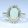 Natural Australian Queensland Pipe Opal Gold and Diamond Ring