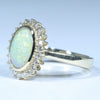 10k Gold - Solid Queensland Pipe Opal - Natural Diamonds