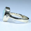 Lightning Ridge Solid Opal and Diamond Gold Ring - Size 7.75 US Code - EM299