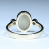 Coober Pedy Crystal Opal and Diamond Gold Ring - Size 7 US Code - T12