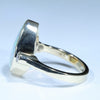 Natural Solid Australian Boulder Opal and Diamond Gold Ring - Size 7.75  US Code - T23