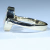 Queensland Boulder Solid Opal and Diamond Gold Ring - Size 7 US Code - T13