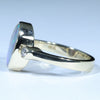 Natural Solid Australian Boulder Opal and Diamond Gold Ring - Size 6.5  US Code - T47