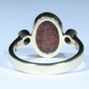 Natural Solid Australian Boulder Opal and Diamond Gold Ring - Size 6.5  US Code - T47