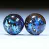 Natural Australian Opal Matrix Gold Ball Studs