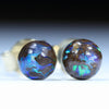Gold Opal Matrix Studs - Australian Opal Shop - Gold Coast - Qld