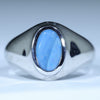 Silver Opal Men's Ring - Australian Opal Shop - Gold Coast - Qld