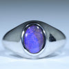 Silver Opal Men's Ring - Australian Opal Shop - Gold Coast - Qld