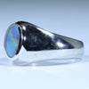 Natural Boulder Opal Mens Silver Ring - Size 9.5 Code - MR27