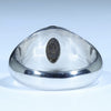 Natural Boulder Opal Mens Silver Ring - Size 9.5 Code - MR27