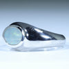 Natural Boulder Opal Mens Silver Ring - Size 12 Code - MR35