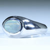 Natural Boulder Opal Mens Silver Ring - Size 12 Code - MR35
