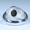 Natural Boulder Opal Mens Silver Ring - Size 9.5 Code - MR34
