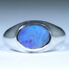 Silver Opal Men's Ring - Australian Opal Shop - Gold Coast - Qld