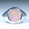 Silver Opal Men's Ring - Australian Opal Shop - 186 Brisbane Rd - Gold Coast