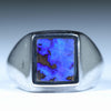 Silver Opal Men's Ring - Australian Opal Shop - Gold Coast - Qld