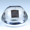 Natural Boulder Opal Mens Silver Ring - Size 8.25 Code - MR33