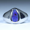 Silver Opal Men's Ring - Australian Opal Shop - Gold Coast - Qld