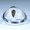 Natural Boulder Opal Mens Silver Ring - Size 9.25 Code - MR50