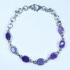 Australian Boulder Opal Silver Bracelet 15cm - 19.5cm Code  D02