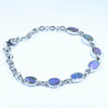 Australian Boulder Opal Silver Bracelet 15.5cm - 19.5cm Code  D30