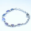 Australian Boulder Opal Silver Bracelet 15.5cm - 19.5cm Code  D30