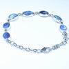 Australian Boulder Opal Silver Bracelet 17cm - 20.5cm Code  D31
