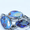 Australian Boulder Opal Silver Bracelet 17cm - 20.5cm Code  D31