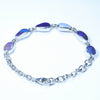 Australian Boulder Opal Silver Bracelet 16cm - 19cm Code  D28