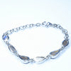 Australian Boulder Opal Silver Bracelet 16cm - 19cm Code  D28