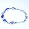 Australian Boulder Opal Silver Bracelet 16cm - 19cm Code  D28