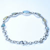 Australian Boulder Opal Silver Bracelet 16cm - 19cm Code  D33
