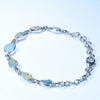 Australian Boulder Opal Silver Bracelet 16cm - 19cm Code  D33