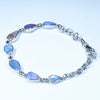 Australian Boulder Opal Silver Bracelet 16.5cm - 20cm Code  D40