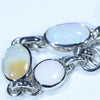 Sterling Silver - X7 Solid Coober Pedy White Opals