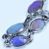 Australian Boulder Opal Silver Bracelet 15.5cm - 19.5cm Code  D39