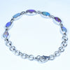 Australian Boulder Opal Silver Bracelet 15.5cm - 19.5cm Code  D39