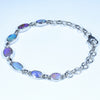 Opal Birthstone for October - Australian Opal Shop - Silver Opal Bracelet