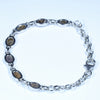 Australian Boulder Opal Silver Bracelet 15.5cm - 19.5cm Code  D39