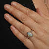 Queensland Boulder Solid Opal and Diamond Gold Ring - Size 7 US Code - T13