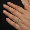 Coober Pedy Crystal Opal and Diamond Gold Ring - Size 7 US Code - T11