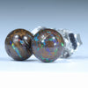 Sterling Silver - X2 Solid Queensland Boulder Opal Matrix