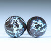 Natural Australian Boulder Opal Matrix Silver Stud Earrings